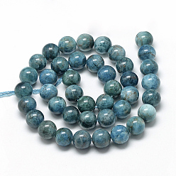 Apatite Perles naturelles apatite brins, ronde, 11~12mm, Trou: 1mm, Environ 32~35 pcs/chapelet, 15.7 pouce