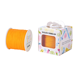 Orange Nylon Thread, Orange, 0.8mm, about 98.43yards/roll(90m/roll)