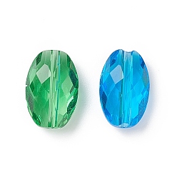 Couleur Mélangete Imitations de perles de cristal autrichien, grade de aaa, facette, ovale, couleur mixte, 11.5x8x5.5mm, Trou: 0.9~1mm