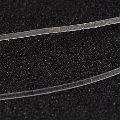 Clear Korean Elastic Crystal Thread, Clear, 0.5mm, about 1093.61 yards(1000m)/roll