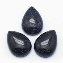 Mixed Stone Natural & Synthetic Mixed Stone Cabochons, Teardrop, 25x18x7mm