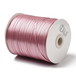 Rosy Brown Double Face Satin Ribbon, Polyester Ribbon, Rosy Brown, 1/8 inch(3mm) wide, about 880yards/roll(804.672m/roll)