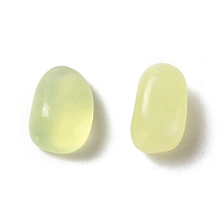 New Jade Natural New Jade Beads, Tumbled Stone, No Hole/Undrilled, Nuggets, 11.5~19.5x9.5~11.5x5~8mm, about 315pcs/500g