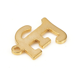 Letter E 201 Stainless Steel Pendants, Laser Cut, Letter, Golden, Letter.E: 14x10x1.2mm, Hole: 1mm