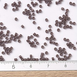 (DB0735) Opaque Foncé Mauve Perles miyuki delica, cylindre, perles de rocaille japonais, 11/0, (db 0735) mauve foncé opaque, 1.3x1.6mm, trou: 0.8 mm, sur 2000 pcs / bouteille, 10 g / bouteille