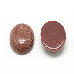 Goldstone Synthetic Goldstone Cabochons, Dyed, Oval, 18x13x5mm