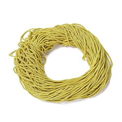 Light Khaki Polyester Cord, Twisted Cord, Light Khaki, 5mm, about 97~100m/bundle