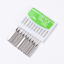 Platinum Orchid Needles for Sewing Machines, HAx1 #14(90), Platinum, Pin: 0.9mm, 39x2x1.5mm, Hole: 0.5x1mm, about 10pcs/card, 10cards/box