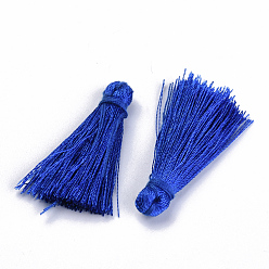 Синий Полиэфирные украшения кисточкой подвесные, синие, 30~35 мм