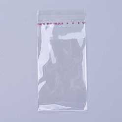 Clear Cellophane Bags, Self Adhesive Sealing, Clear, 8x4cm, Unilateral Thickness: 0.035mm, Inner Measure: 6x4cm