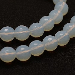 Opalite Opalite Bead Strands, Round, Faceted, 6mm, Hole: 0.5mm, about 68pcs/strand, 15.1 inch(38.5cm)