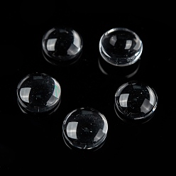 Прозрачный Прозрачные стеклянные кабошоны, полукруглые / купольные, прозрачные, 7.5~8x3 мм