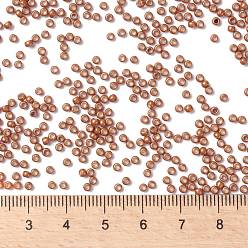(PF562F) PermaFinish Burnt Orange Metallic Matte TOHO Round Seed Beads, Japanese Seed Beads, (PF562F) PermaFinish Burnt Orange Metallic Matte, 11/0, 2.2mm, Hole: 0.8mm, about 1110pcs/bottle, 10g/bottle