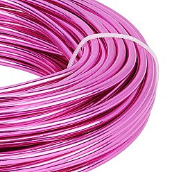 Camellia Round Aluminum Wire, for Jewelry Making, Camellia, 4 Gauge, 5.0mm, about 32.8 Feet(10m)/500g