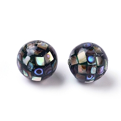 Colorful Natural Abalone Shell Beads, Abalone Shell/Paua ShellRound Beads, Colorful, 10mm