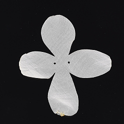 Cornsilk Organza Fabric, For DIY Jewelry Making Crafts, Flower, Cornsilk, 140~150x100~130mm, Hole: 2mm