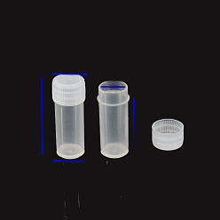 Прозрачный Пластиковые контейнеры для бус, с крышкой, прозрачные, 1.6x4.2 см, емкость: 5 мл (0.17 жидких унций)