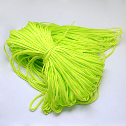 Зелено-Желтый 7 внутренние сердечники веревки из полиэстера и спандекса, для изготовления веревочных браслетов, зеленый желтый, 4 мм, около 109.36 ярдов (100 м) / пачка, 420~500 г / пачка