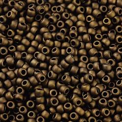 (702) Matte Color Dark Copper Toho perles de rocaille rondes, perles de rocaille japonais, (702) couleur mate cuivre foncé, 11/0, 2.2mm, Trou: 0.8mm, à propos 1110pcs / bouteille, 10 g / bouteille