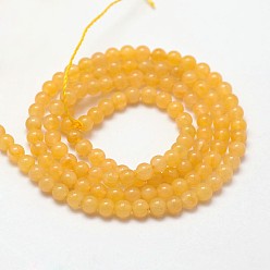 Topaz Jade Natural Topaz Jade Beads Strands, Round, 2mm, Hole: 0.5mm, about 190pcs/strand