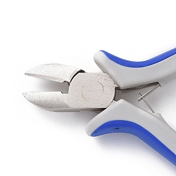 Platinum Carbon Steel Jewelry Pliers Side Cutter for Jewelry Making Supplies, Ferronickel, 5.8cmx11.5cm