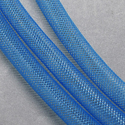Dodger Blue Plastic Net Thread Cord, Dodger Blue, 4mm, 50Yards/Bundle(150 Feet/Bundle)