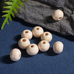 Lemon Chiffon Natural Wood Beads, Spary Painted Wooden Spacer Beads for Jewelry Making, Lead Free, Lemon Chiffon, 7~8x8~9mm, Hole: 2~3mm, about 3000pcs/500g