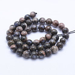 Natural Gemstone Natural Gemstone Beads Strands, Round, 4mm, Hole: 0.5mm, about 100pcs/strand, 15.7 inch(40cm)