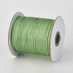 Dark Sea Green Eco-Friendly Korean Waxed Polyester Cord, Dark Sea Green, 0.5mm, about 169.51~174.98 Yards(155~160m)/Roll
