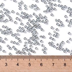 (176) Transparent AB Black Diamond Toho perles de rocaille rondes, perles de rocaille japonais, (176) diamant noir transparent ab, 11/0, 2.2mm, Trou: 0.8mm, environ5555 pcs / 50 g
