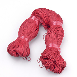 Crimson Waxed Cotton Cord, Crimson, 1.5mm, about 360yard/bundle(330m/bundle)