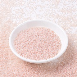 (RR519) Pink Pearl Ceylon MIYUKI Round Rocailles Beads, Japanese Seed Beads, (RR519) Pink Pearl Ceylon, 11/0, 2x1.3mm, Hole: 0.8mm, about 1100pcs/bottle, 10g/bottle