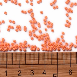 Sandy Brown 11/0 Grade A Round Glass Seed Beads, Baking Paint, Sandy Brown, 2.3x1.5mm, Hole: 1mm, about 48500pcs/pound