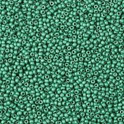 (PF561F) PermaFinish Teal Aqua Metallic Matte TOHO Round Seed Beads, Japanese Seed Beads, (PF561F) PermaFinish Teal Aqua Metallic Matte, 11/0, 2.2mm, Hole: 0.8mm, about 1110pcs/bottle, 10g/bottle