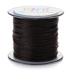 Coconut Brown Korean Elastic Crystal Thread, Coconut Brown, 1mm, about 109.36 yards(100m)/roll