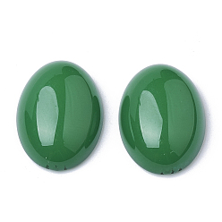 Sea Green Resin Cabochons, Oval, Sea Green, 18x13x5.5mm