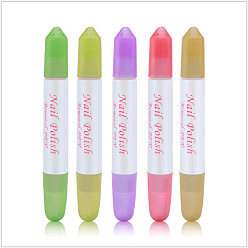 Random Single Color or Random Mixed Color Nail Remover Tools, UV Gel Nail Brush Pens, Painting Drawing Line Brushes, Random Single Color or Random Mixed Color, 130x16mm