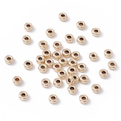 Real Gold Filled Yellow Gold Filled Beads Spacers, 1/20 14K Gold Filled, Cadmium Free & Nickel Free & Lead Free, Rondelle, 3x1.5mm, Hole: 1mm