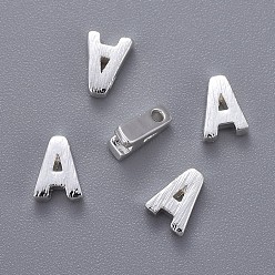 Letter A Латунь прелести, буквы, letter.a, 6x4.5x2 мм, отверстие : 1 мм