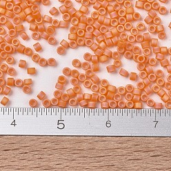 (DB1593) Матовый Непрозрачный Мандариновый AB Бусины miyuki delica, цилиндр, японский бисер, 11/0, (дБ 1593) матовый непрозрачный мандарин ab, 1.3x1.6 мм, отверстия: 0.8 мм, около 10000 шт / мешок, 50 г / мешок