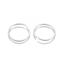 Stainless Steel Color 304 Stainless Steel Jump Rings, Open Jump Rings, Round Ring, Stainless Steel Color, 18 Gauge, 20x1mm, Inner Diameter: 18mm