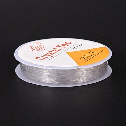 Clear Round Crystal Elastic Stretch Thread, for Bracelets Gemstone Jewelry Making Beading Craft, Clear, 0.7mm, about 8.7 yards(8m)/roll