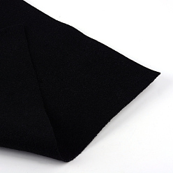Noir Feutre aiguille de broderie de tissu non tissé pour l'artisanat de bricolage, noir, 450x1.2~1.5mm, environ 1 m / bibone 