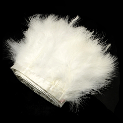 Белый Пера способа ткань нить аксессуары костюма, белые, 120~190x28~56 мм, около 2 м / упаковка