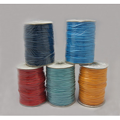 Mixed Color Korea Waxed Cord, Waxed Polyester Cord, Mixed Color, 1.5mm, about 87.48~92.95 yards(80~85m)/roll