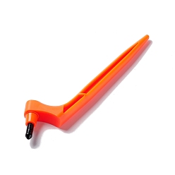 Orange Outils de coupe d'artisanat, 360 degrés de rotation 420 couteaux de coupe en acier inoxydable, avec poignée en plastique, pour l'artisanat, scrapbooking, pochoir, orange, 16.5x3.8x1.45 cm