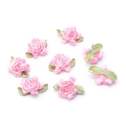 Pink Ornement accessoires, couture artisanat, fleur, rose, 33x27x12mm