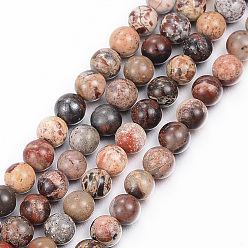 Natural Agate Natural Agate Round Bead Strands, 3mm, Hole: 0.6~0.7mm, about 135pcs/strand, 15.7 inch