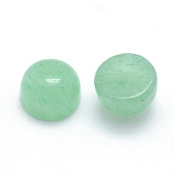 Green Aventurine Natural Green Aventurine Cabochons, Half Round, 4x2~4mm