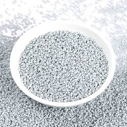 (RR3331) Opaque Ghost Gray MIYUKI Round Rocailles Beads, Japanese Seed Beads, (RR3331) Opaque Ghost Gray, 15/0, 1.5mm, Hole: 0.7mm, about 27777pcs/50g